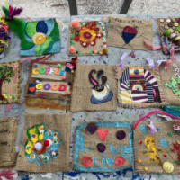 PAINTING PEACE FLAGS
